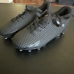 Unbranded Kids Black Soccer Cleats - Lightweight Grip